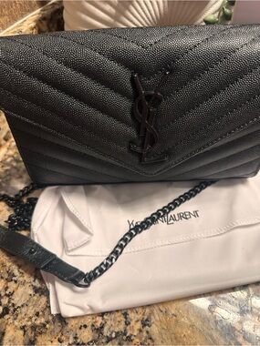 Black Ysl crossbody NotReal